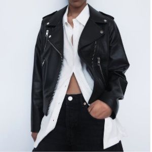 Zara Faux Leather Moto Jacket